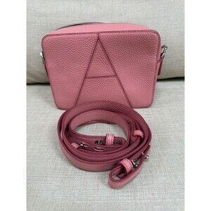 Aspinal of London Camera Bag - Blossom Pink Pebbled Leather